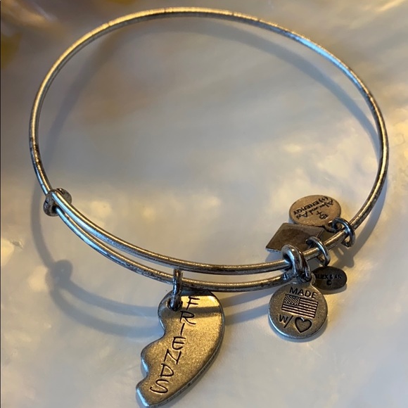 2/$15 Alex and Ani half heart friends bangle - Picture 1 of 3